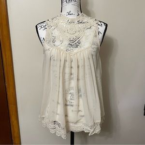 * Elodie high neck cream blouse